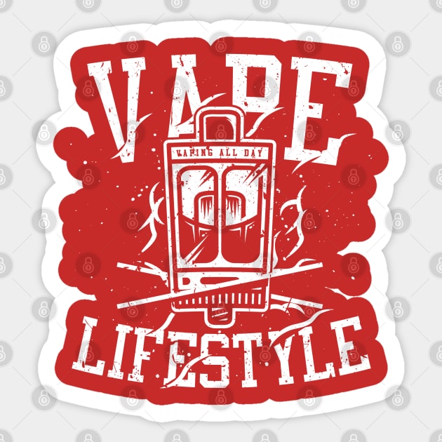 Vape Lifestyle Sticker by Rockartworks